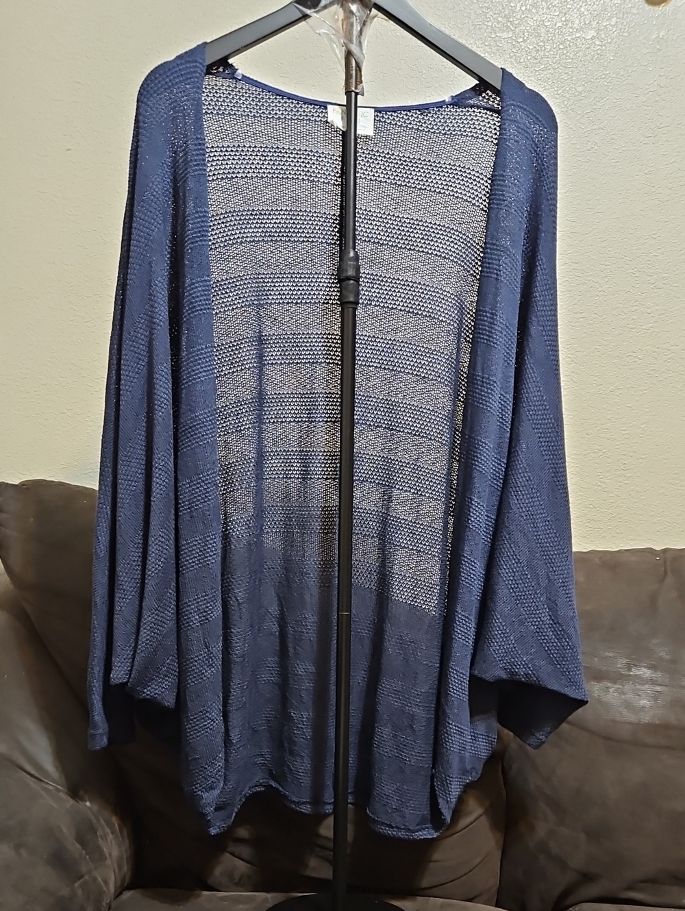 Fantastic Fawn Navy Open-Weave Women's Cardigan